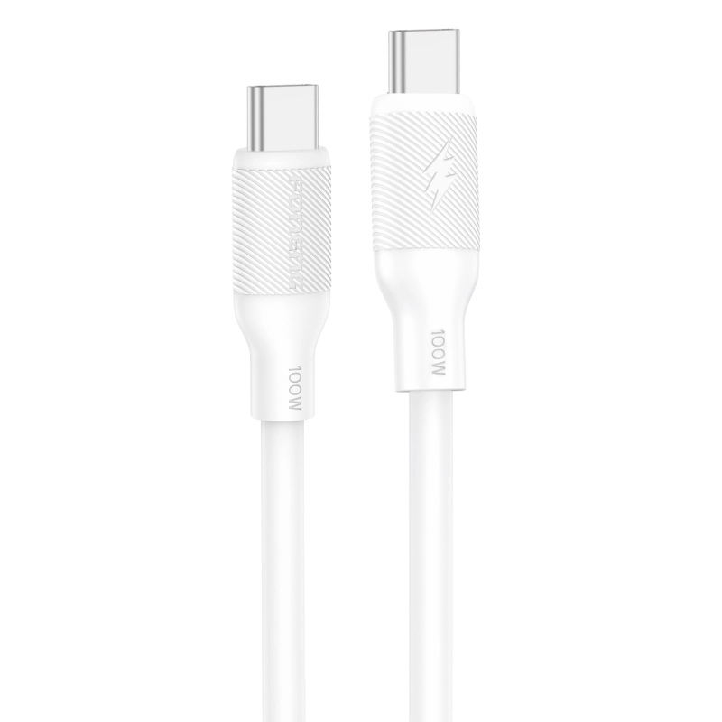 FONENG cable X80 USB-C - USB-C PD 100W 1M White снимка 1