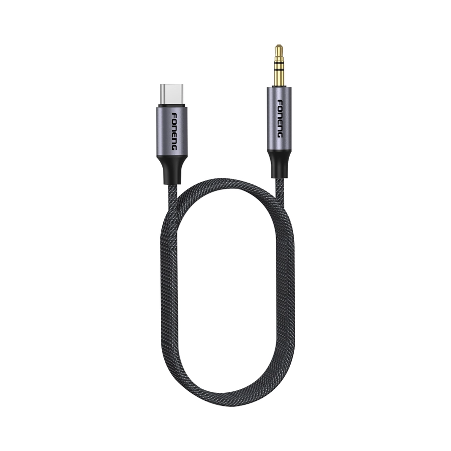 FONENG cable BM31 USB-C - JACK 3.5MM 1M Black снимка 1