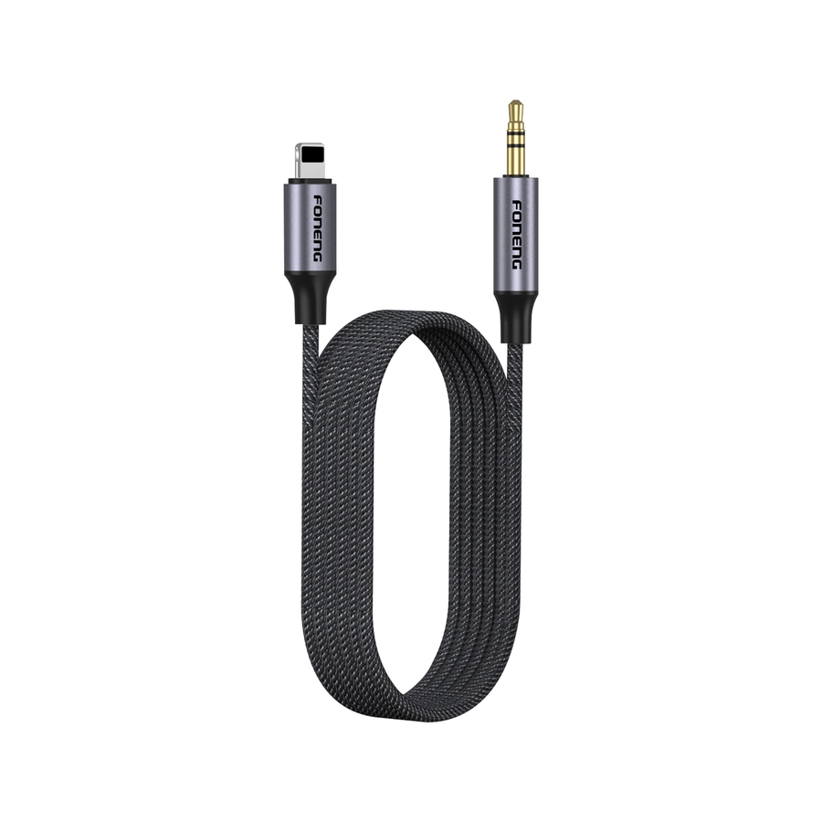 FONENG cable BM31 Lightning - JACK 3.5MM 1M Black снимка 1