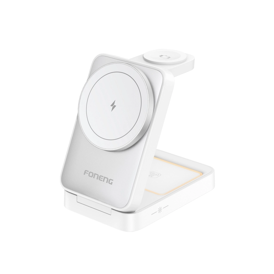 FONENG wireless charger 3in1 CP126 15W White снимка 1