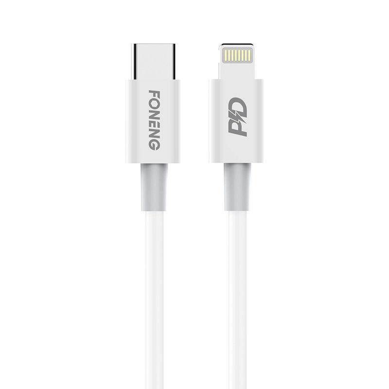 FONENG cable X31 USB-C - Lightning PD 20W 2M White снимка 1