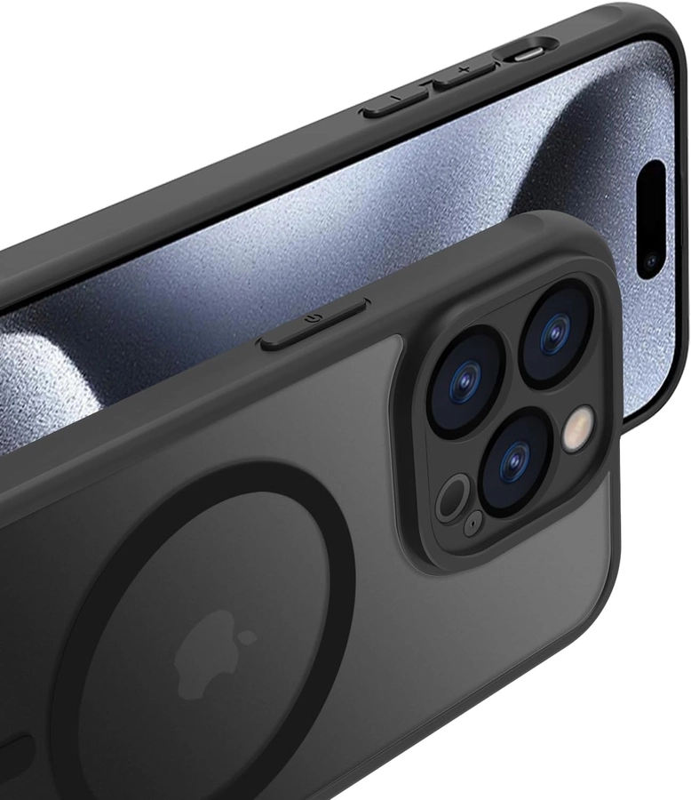 No Name Panzer Matt Case MagS iPhone 15 Black снимка 2