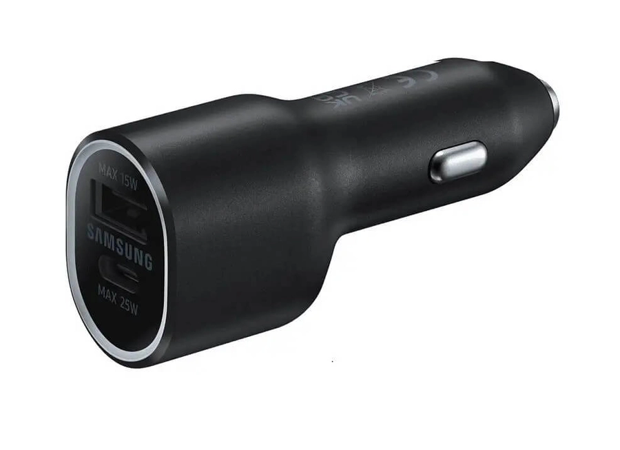 Samsung Original car charger Samsung 40W EP-L4020NBEGEU 1xUSB-A 15W 1xUSB-C 25W Black (blister EU) снимка 1