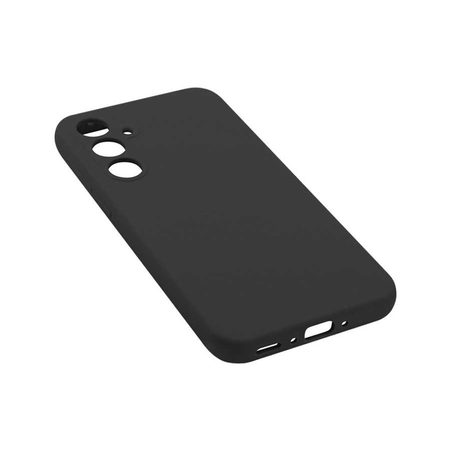 No Name Soft Silicone Case Samsung Galaxy S24 FE Black PRECISE CAMERA HOLE снимка 2