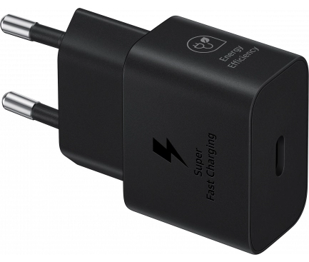 Samsung Original wall charger Samsung 25W + cable USB-C - USB-C EP-T2510XBEGEU Black (blister EU) снимка 4