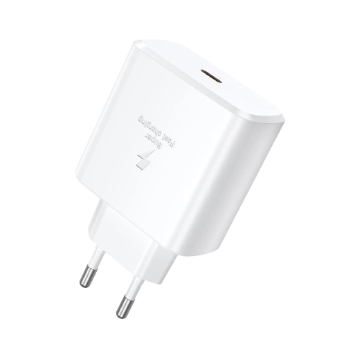 MoonX MOONX wall charger MC08 PD 45W 1xUSB-C + cable USB-C - USB-C White снимка 1