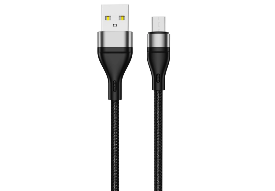 Jellico cable B16 Micro USB 3.1A 1M Black снимка 1