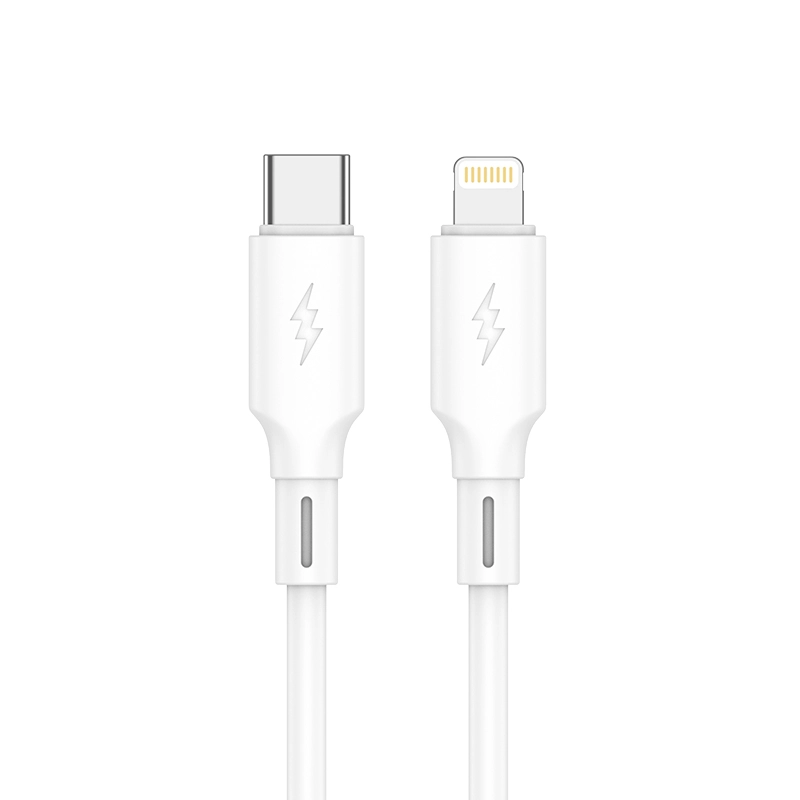 Jellico cable B24 USB-C - Lightning PD 30W 1M White снимка 1