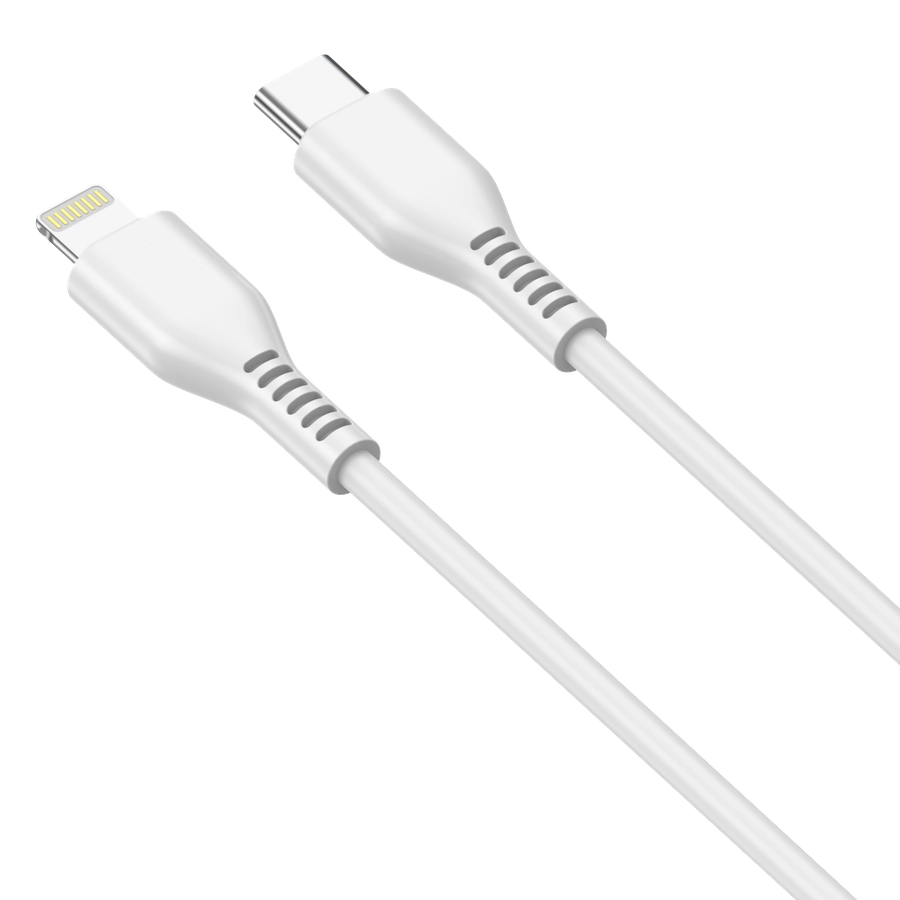 Jellico cable KDS-30 USB-C - Lightning PD 20W 1M White снимка 2
