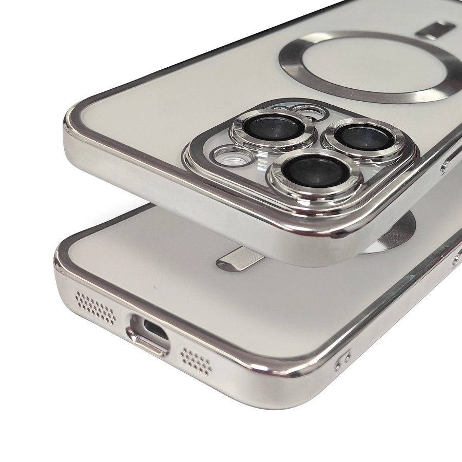 No Name Metal Case MagS iPhone 14 Silver снимка 1