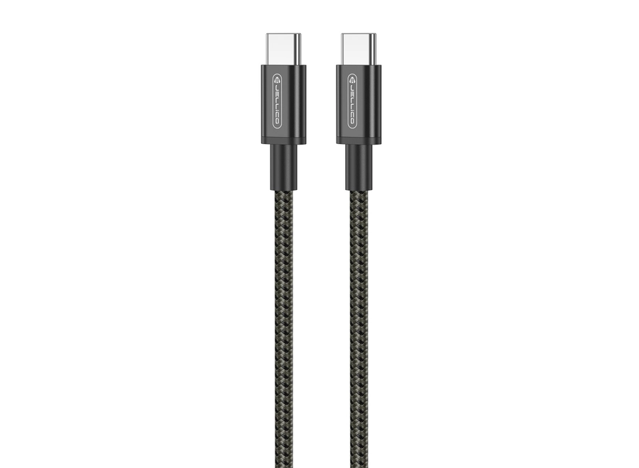 Jellico cable B28 USB-C - USB-C PD 60W 1M Black снимка 1