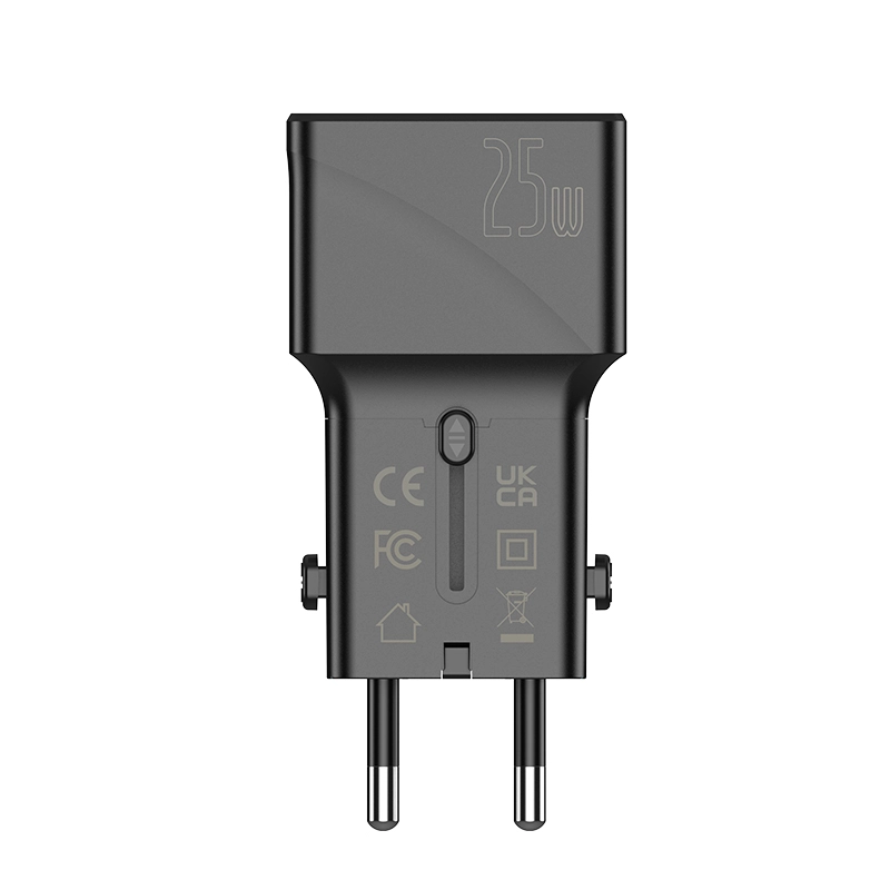Jellico universal travel adapter S6 PD 25W 1xUSB-C + 1xUSB QC3.0 Black снимка 9