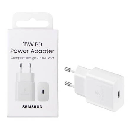 Samsung Original wall charger Samsung 15W  EP-T1510NWEGEU 1xUSB-C White (blister EU)(Chargers)