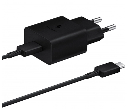 Samsung Original wall charger Samsung 15W + cable USB-C - USB-C EP-T1510XBEGEU Black (blister EU) снимка 1