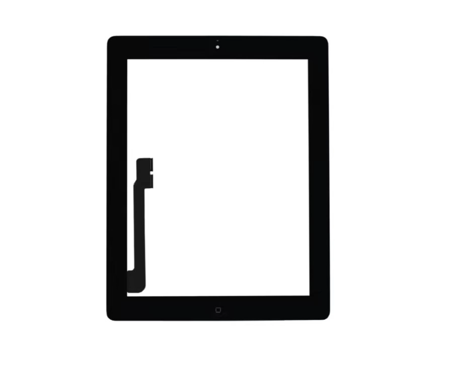 Spare Parts Complete Touchpad (Touch + Home button + tape 3M) iPad 4 black(Displays and service parts)