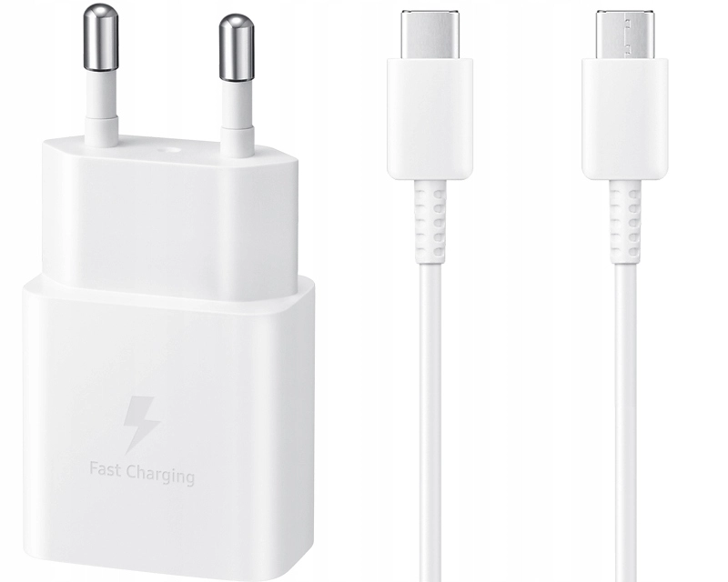 Samsung Original wall charger Samsung 15W + cable USB-C - USB-C EP-T1510XWEGEU White (blister EU) снимка 1