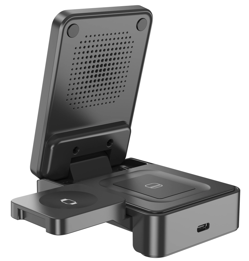 Jellico wireless charger 3in1 W25 15W Black снимка 4