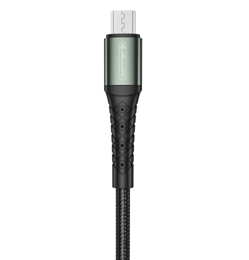 Jellico cable B10 Micro USB 3.1A 1M Black снимка 1
