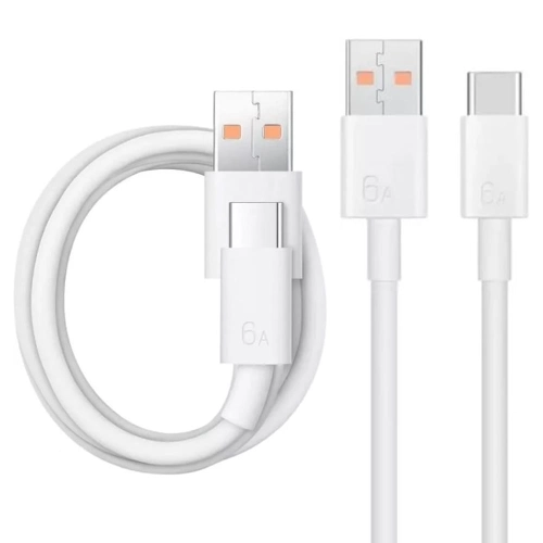 Huawei Original cable Huawei 04072004 USB-C 6A 66W 1M White (bulk EU) снимка 1