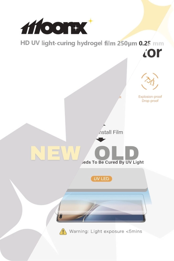 No Name Protective hydrogel film UV light-curing 250µm 0.25 mm HD universal 180x120 mm(Tools)