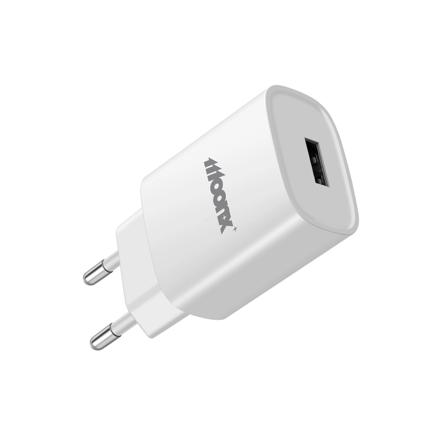 MoonX MOONX wall charger MC01 2.1A 10.5W 1xUSB + cable USB-C White снимка 1