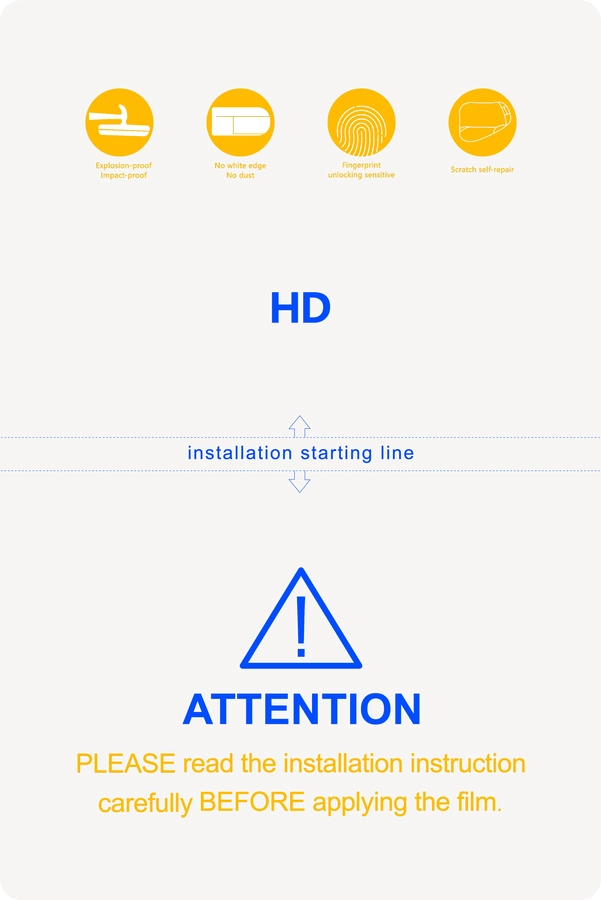 No Name Protective hydrogel film Repair 260µm 0,26 mm HD universal 180x120 mm(Tools)