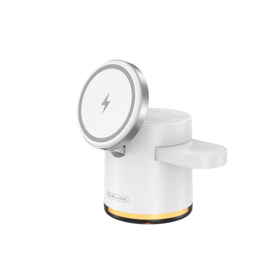 Jellico wireless charger 3in1 W22 15W White снимка 2